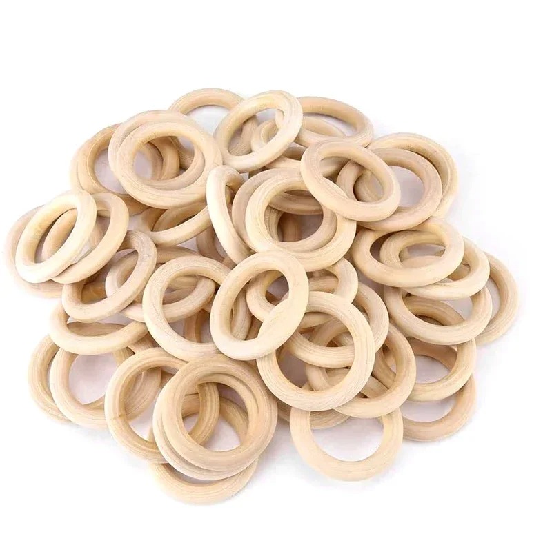 Wood Ring Blank - 20 pièces de cercles en bois