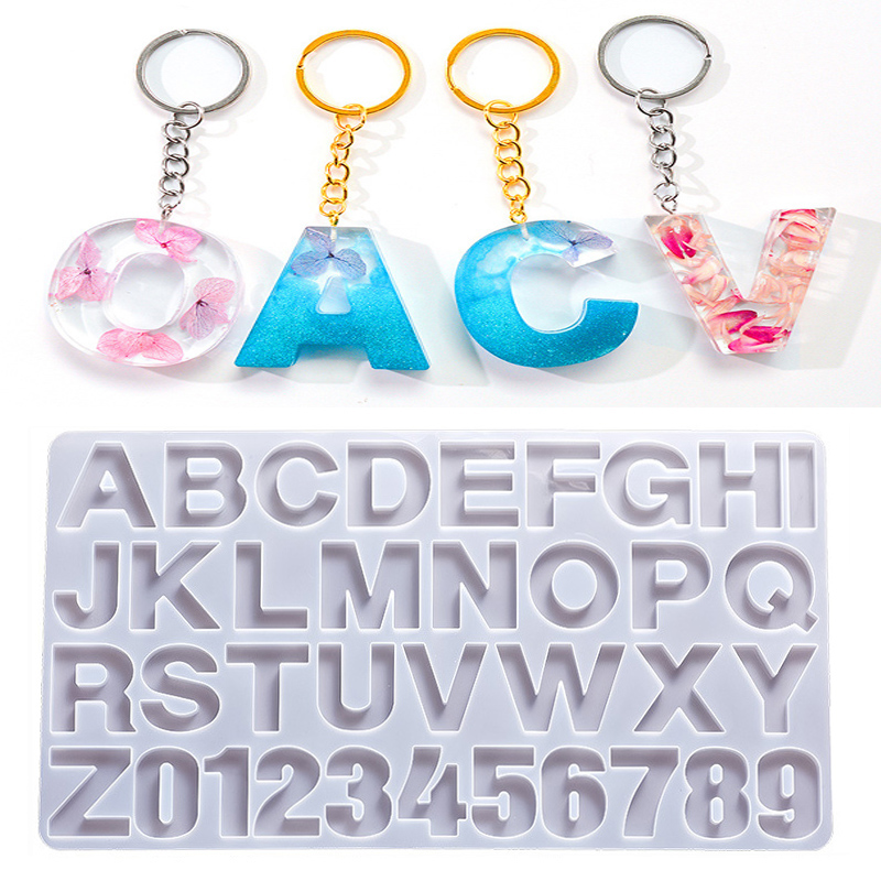 Mixing Cup Silicone - Alphabet résine époxy Silicone moule bricolage