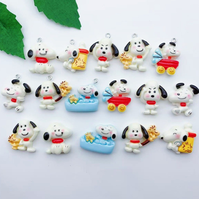 Resin Craft Projects - Pendentif chien en résine, 12 pièces,