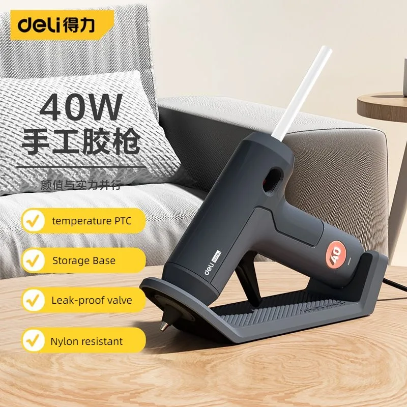 Heat Gun Small - Deli 40W pistolet à colle thermofusible