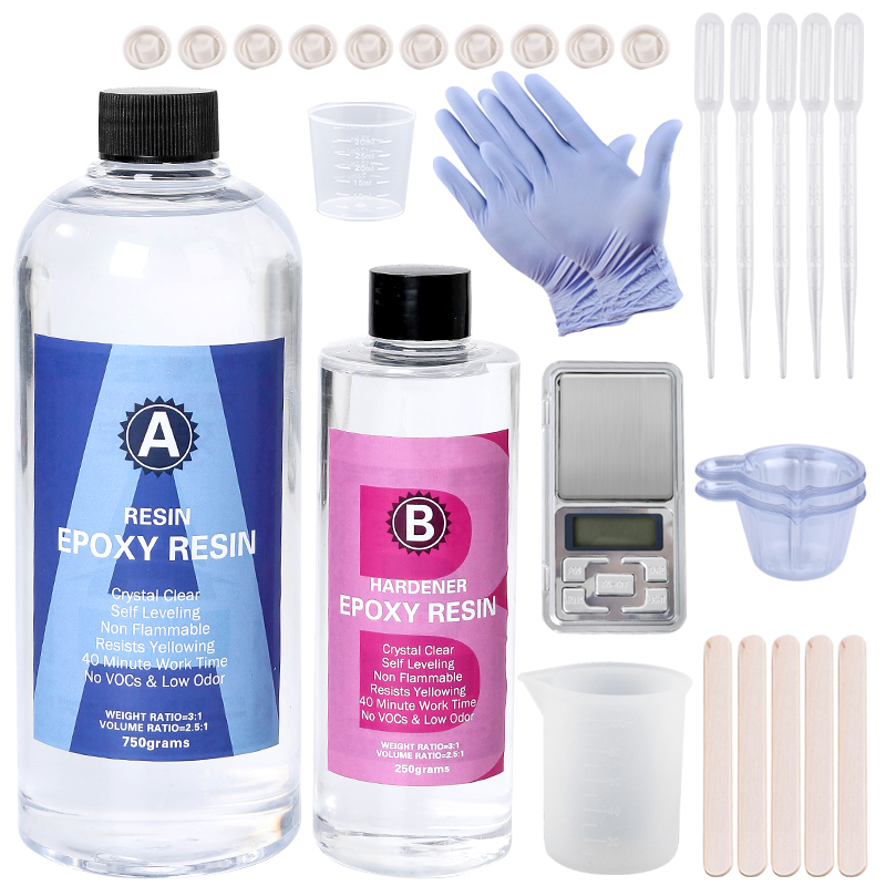 Resin Ocean Wave Mold - Kit de résine époxy cristalline, mélange