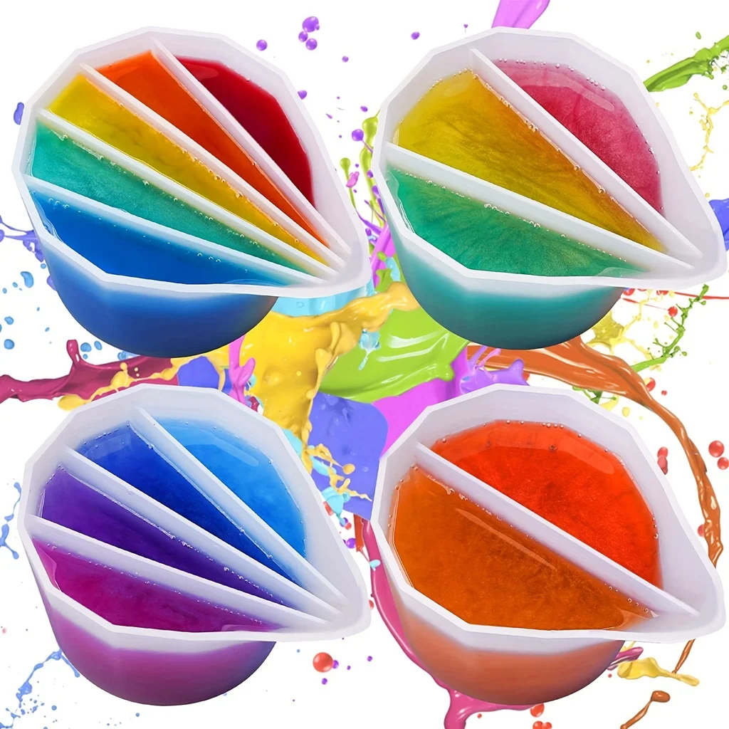 Mixing Cup Silicone - Tasse fendue de mélange de couleurs