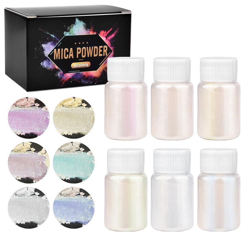 Resin Pigment Set - 6 pièces-ensemble résine époxy colorant Mica