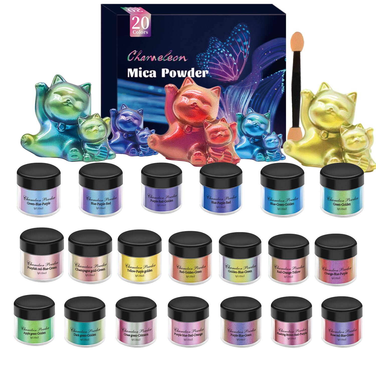 Kit de 10/20 pièces de pigment - Resin Jewelry Kit avis et prix