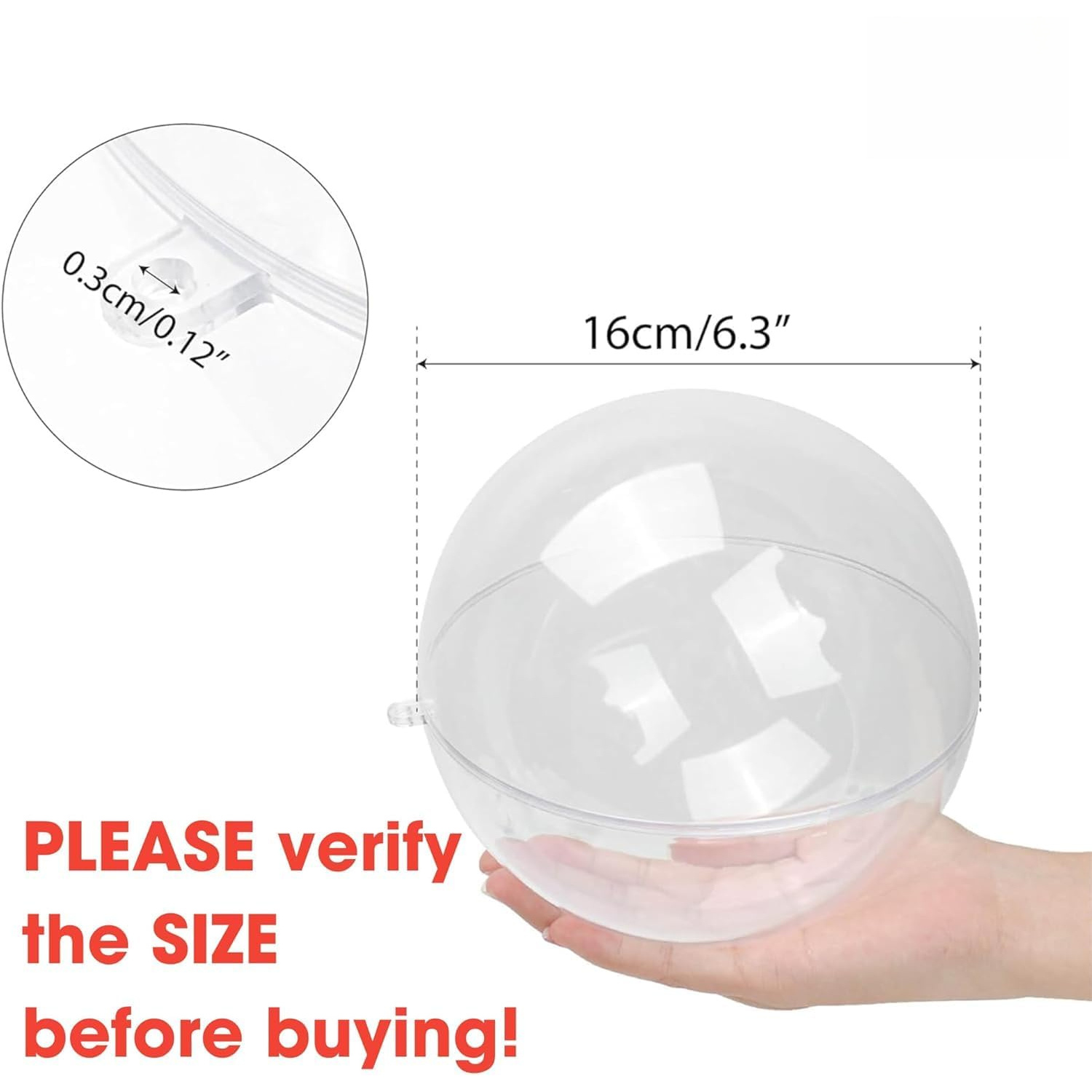 Boule décorative transparente  - Dome Mold Clear avis et prix