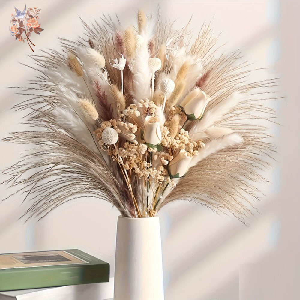 Bouquet de 80 fleurs artificie - Dried Flower Bulk avis et prix