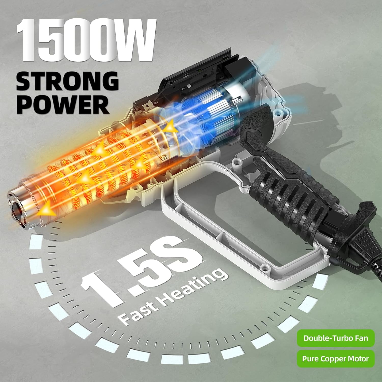 Pistolet à air chaud avec LCD  - Heat Gun Small avis et prix