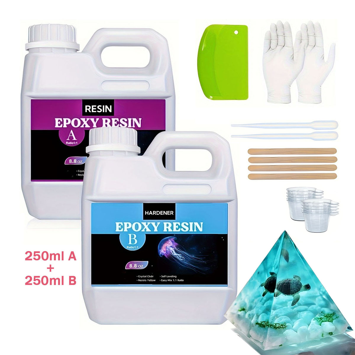 Kit de résine moulée transpare - Resin Jewelry Kit avis et prix