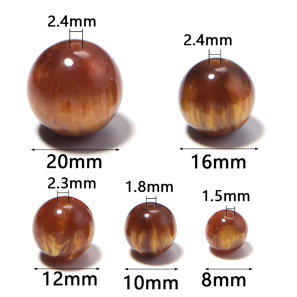 Perles en résine dorées, ronde - Resin Craft Projects avis et prix