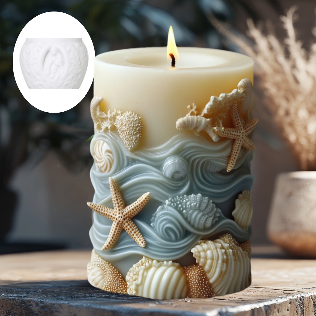 Moule cylindrique en silicone  - Resin Ocean Wave Mold avis et prix