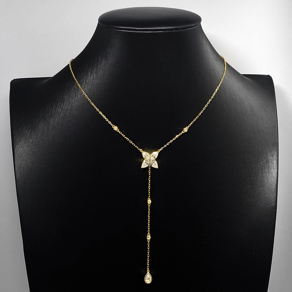 Collier pendentif lariat en mo - Bezels Set Pendant avis et prix