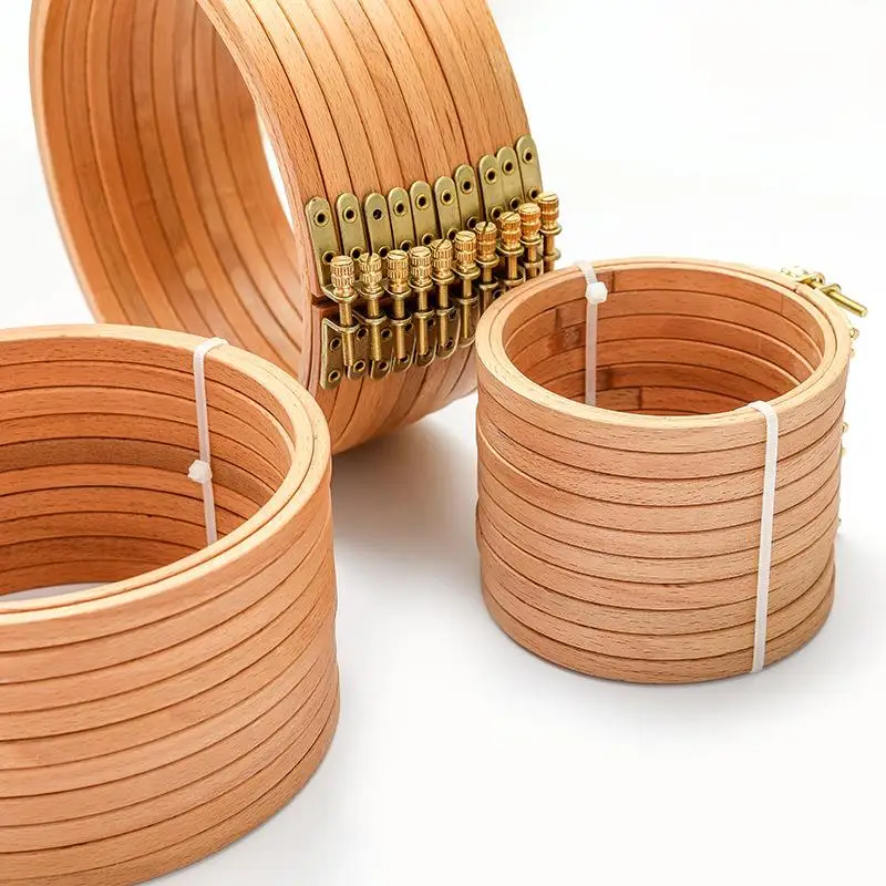 Cerceaux de broderie en bois d - Wood Ring Blank avis et prix