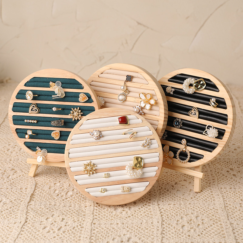 Plateau à bijoux rond en bois, - Wood Ring Blank avis et prix