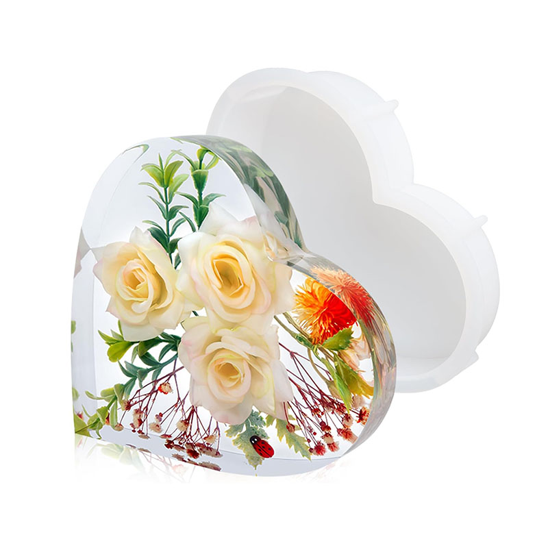 Grand cœur en résine époxy, mo - Flower Preservation Resin avis et prix