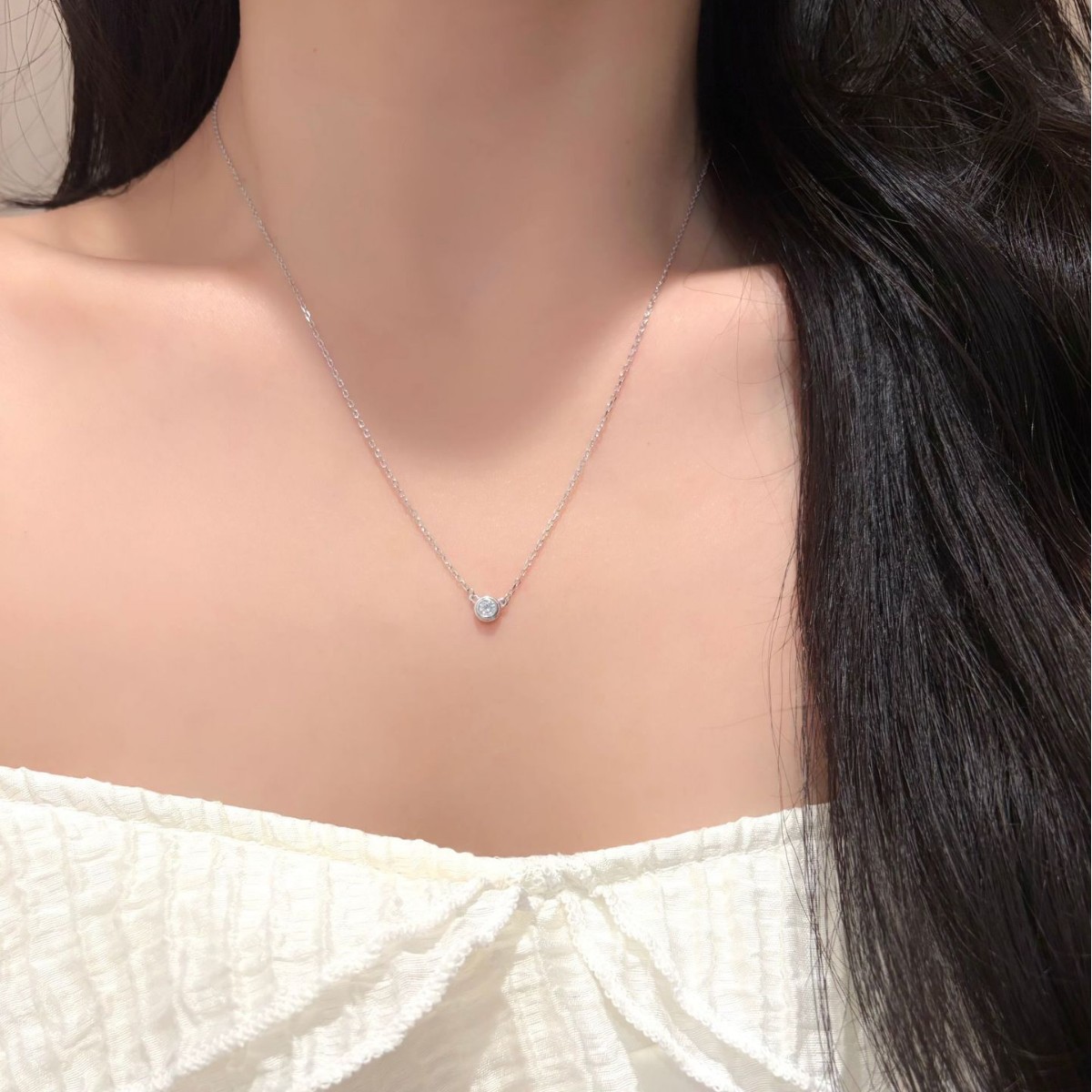 Collier pendentif en argent st - Bezels Set Pendant avis et prix