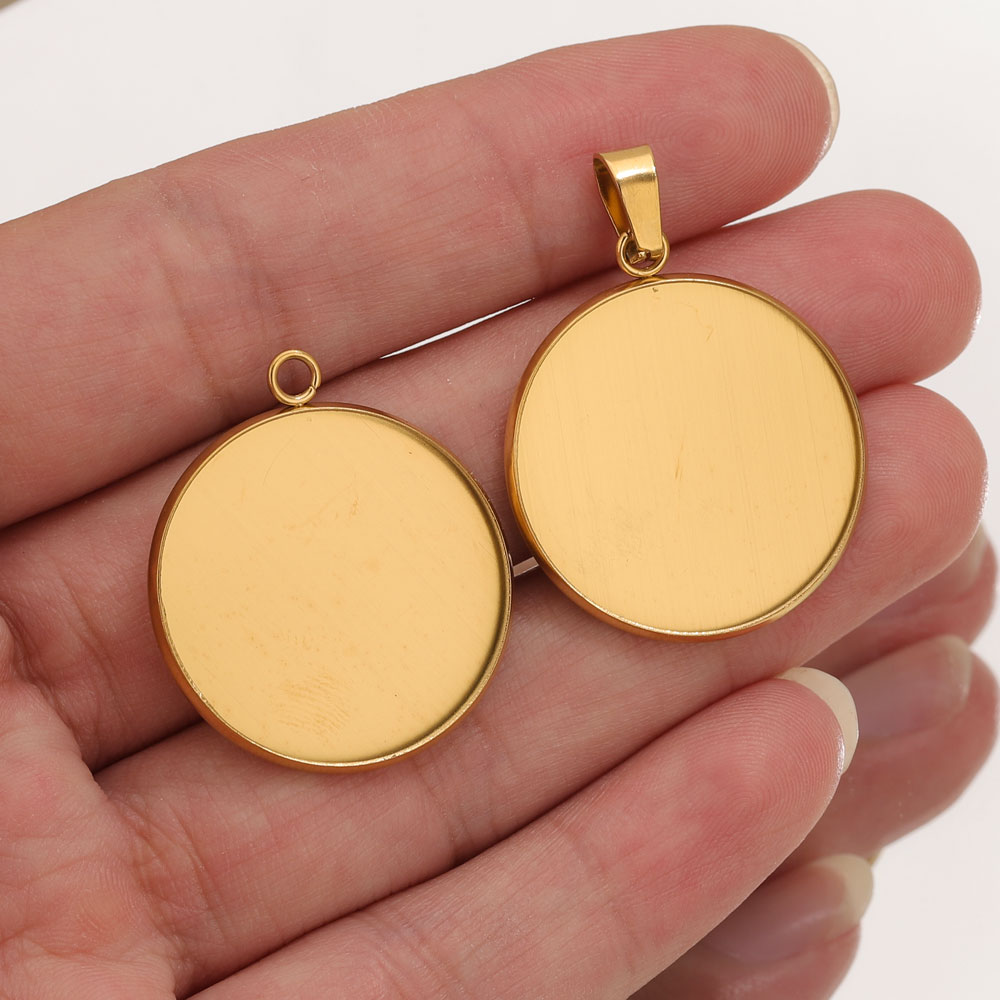 Pendentifs dorés en acier inox - Resin Craft Projects avis et prix