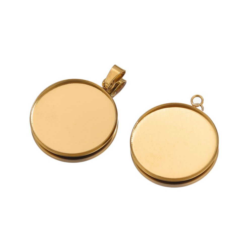 Pendentifs dorés en acier inox - Resin Craft Projects avis et prix