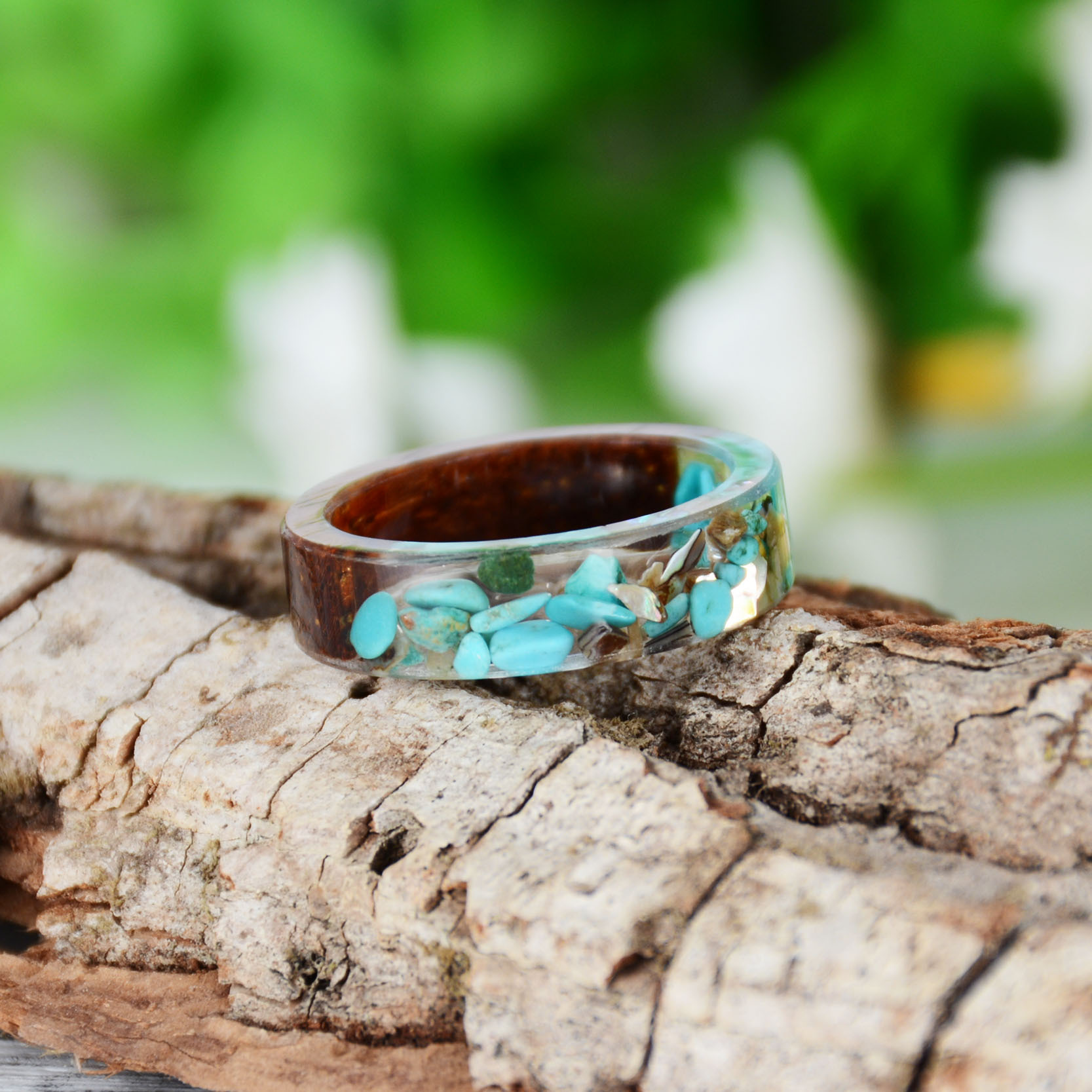 Bague créative en résine de bo - Dried Flower Bulk avis et prix