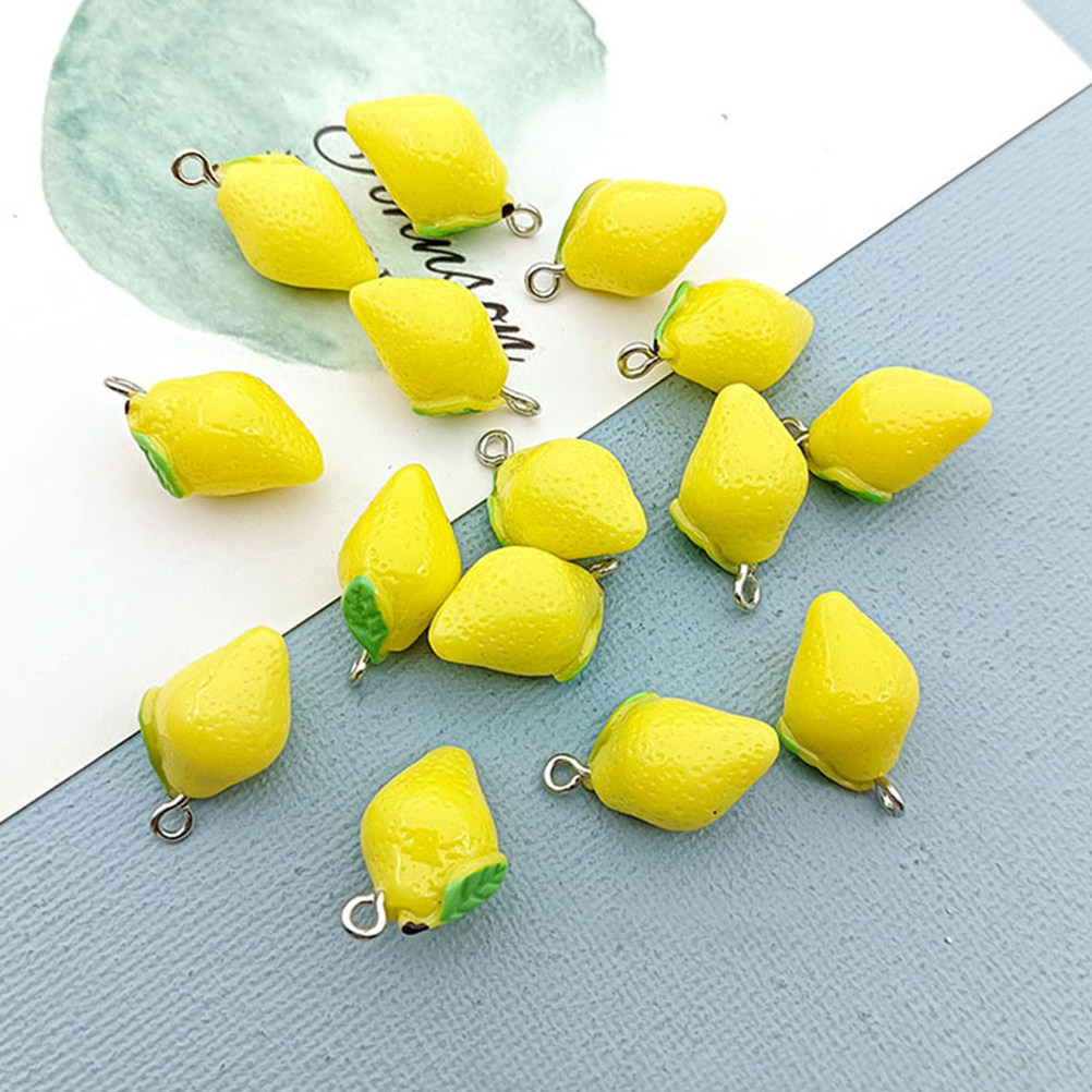 20 Breloques en Résine Citron  - Resin Crafts Diy avis et prix