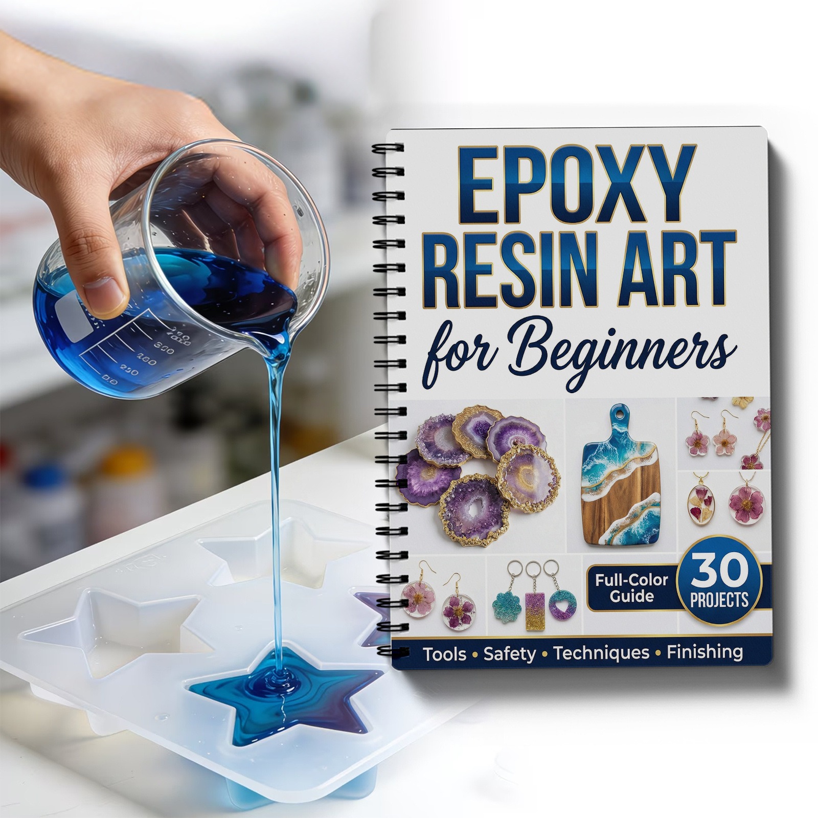 Guide d'art en résine époxy :  - Resin Craft For Beginners avis et prix