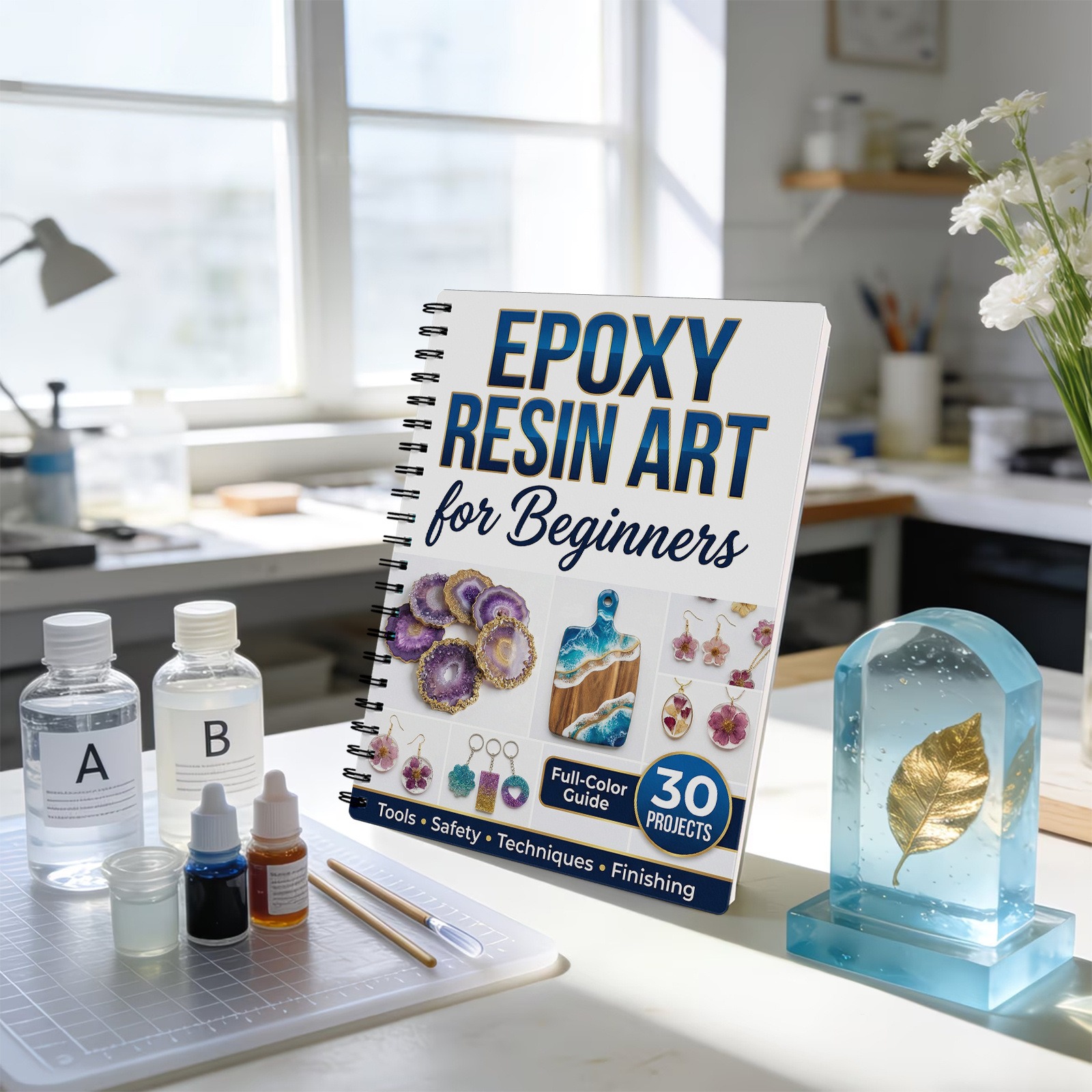 Guide d'art en résine époxy :  - Resin Craft For Beginners avis et prix
