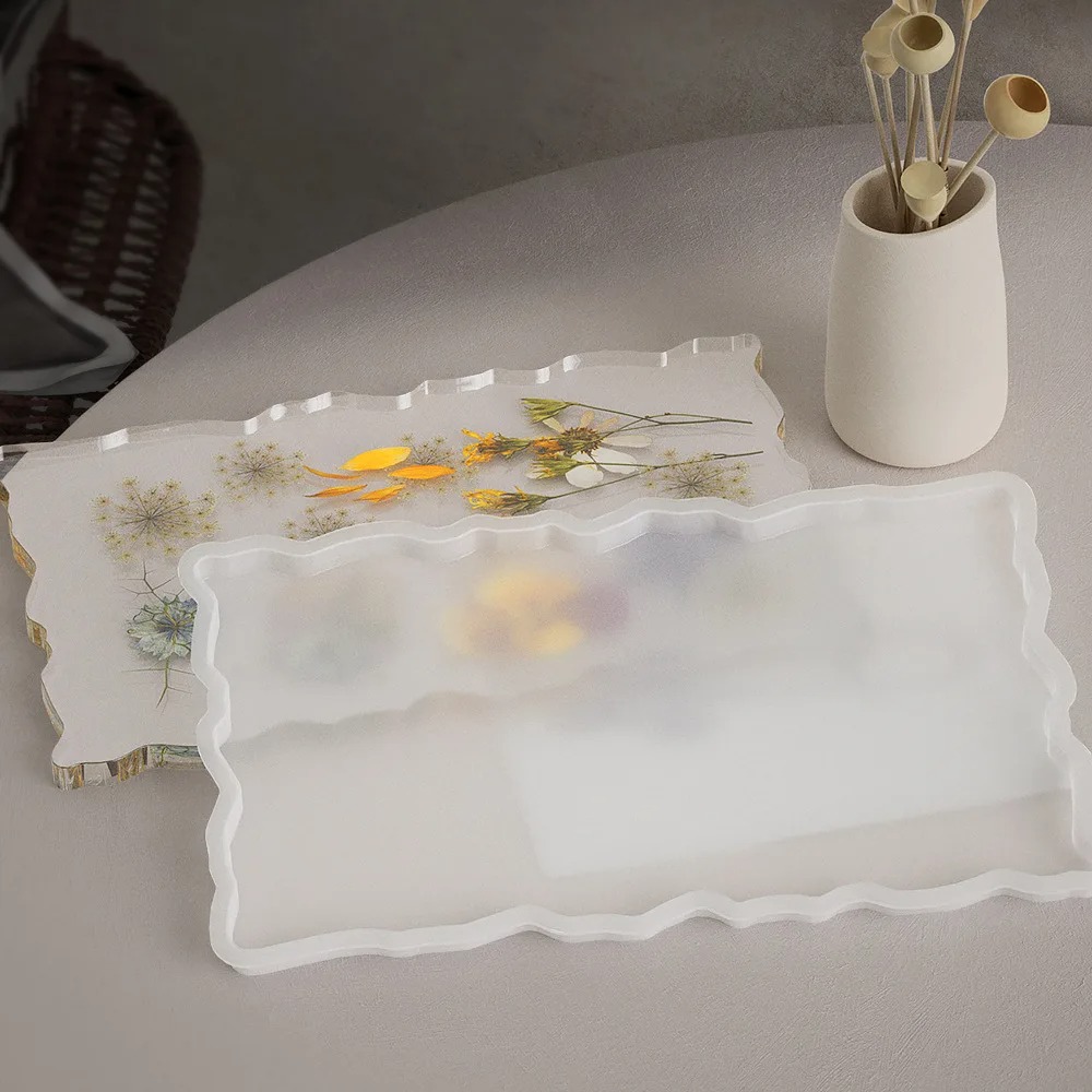 Plateau en résine époxy, moule - Silicone Mold Tray avis et prix