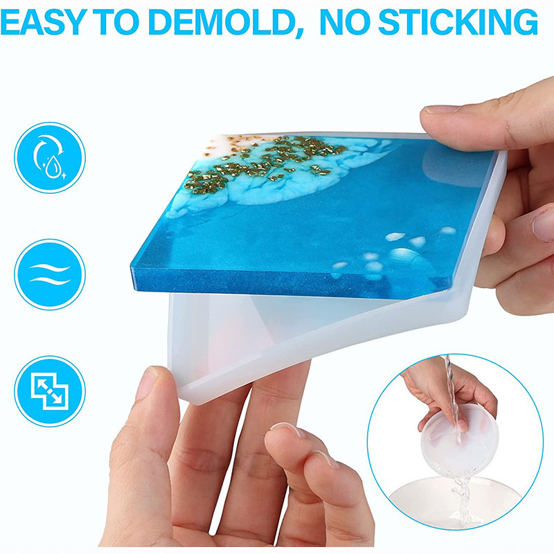 Moule rond et carré en Silicon - Resin Ocean Wave Mold avis et prix