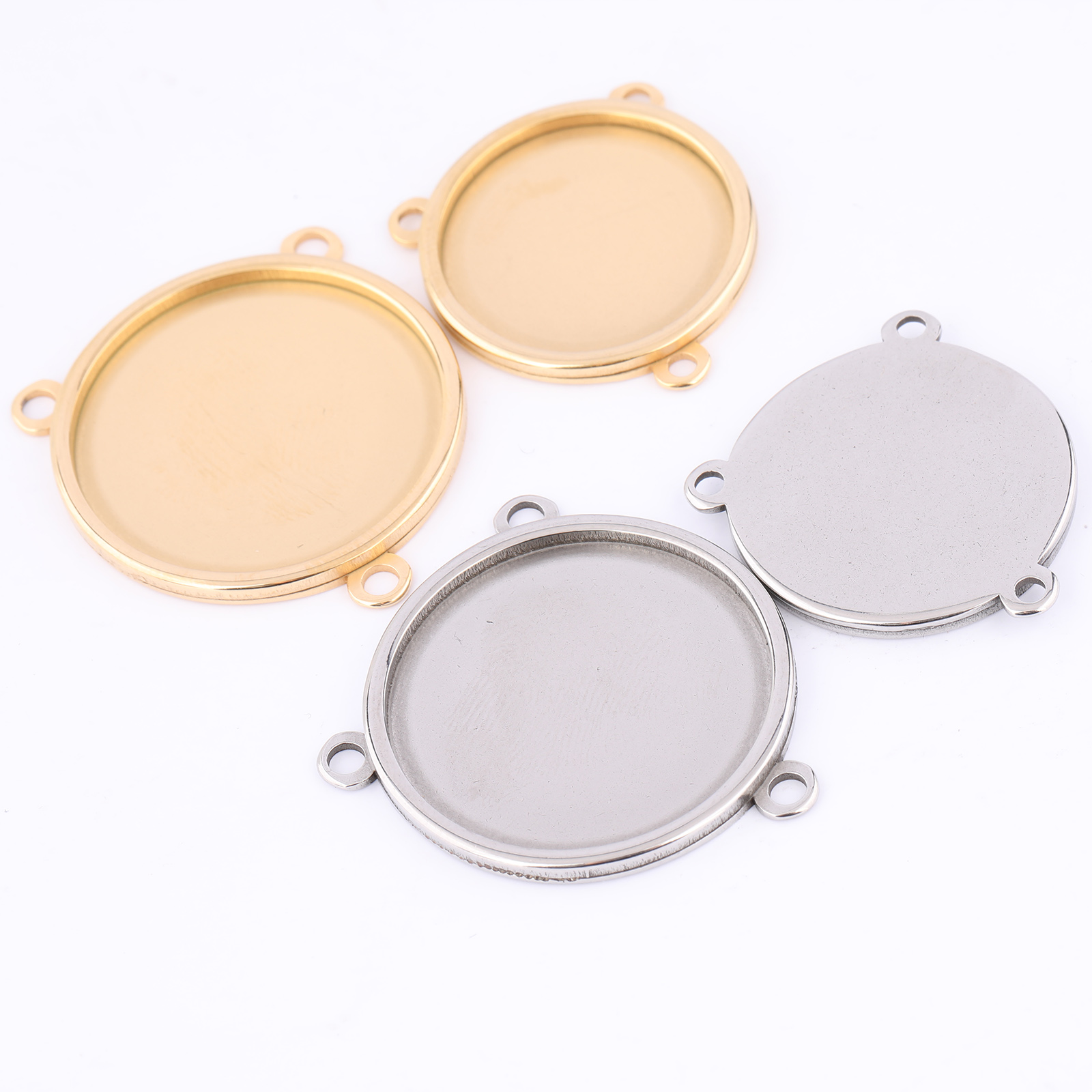 5 pièces en acier inoxydable p - Bezels Set Pendant avis et prix