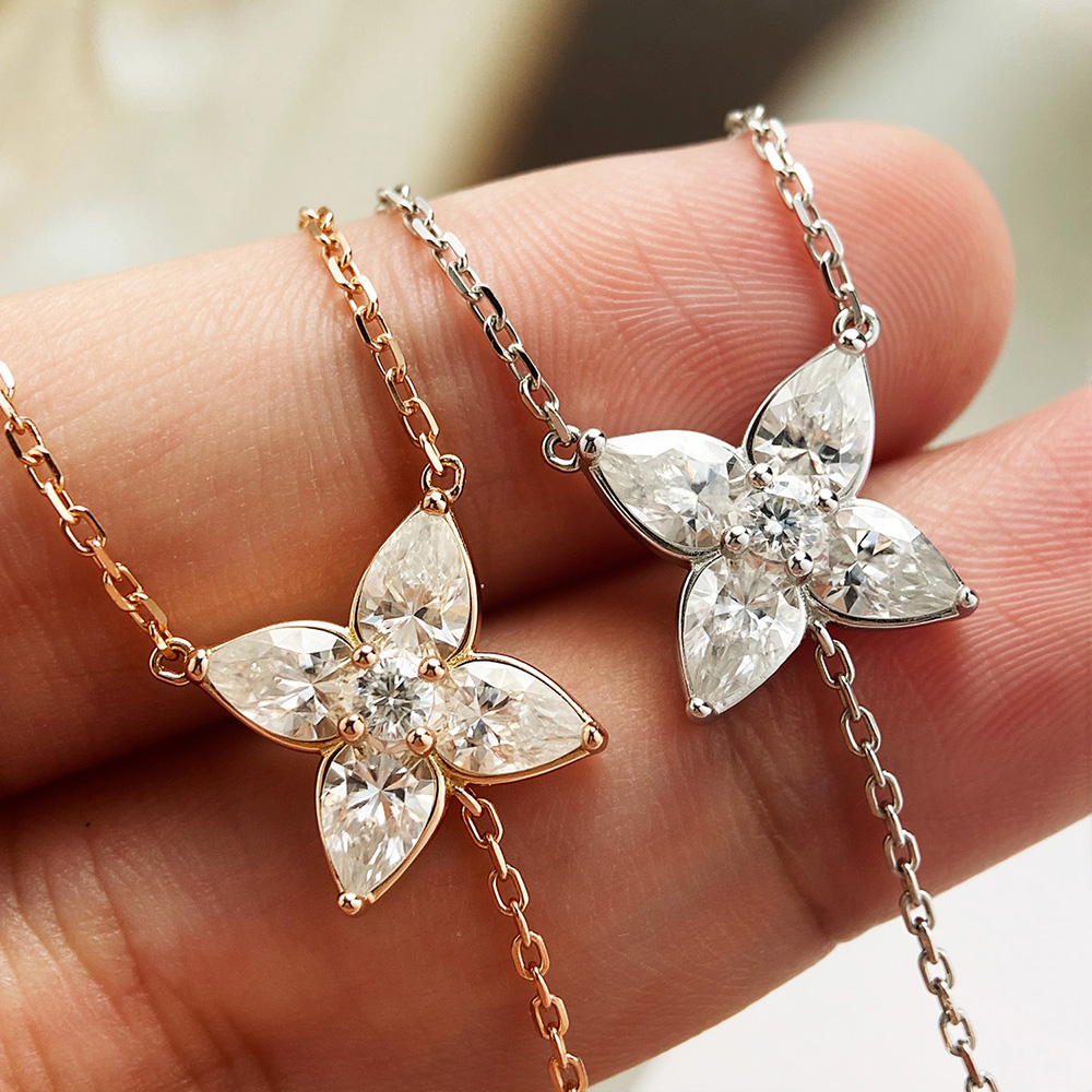 Collier pendentif en moissanit - Bezels Set Pendant avis et prix